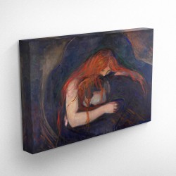 Edvard Munch - Vampire (1895) - Quadro su Tela