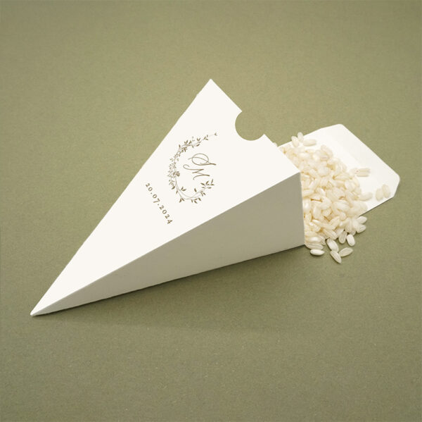 Scatolina cono per riso o confetti